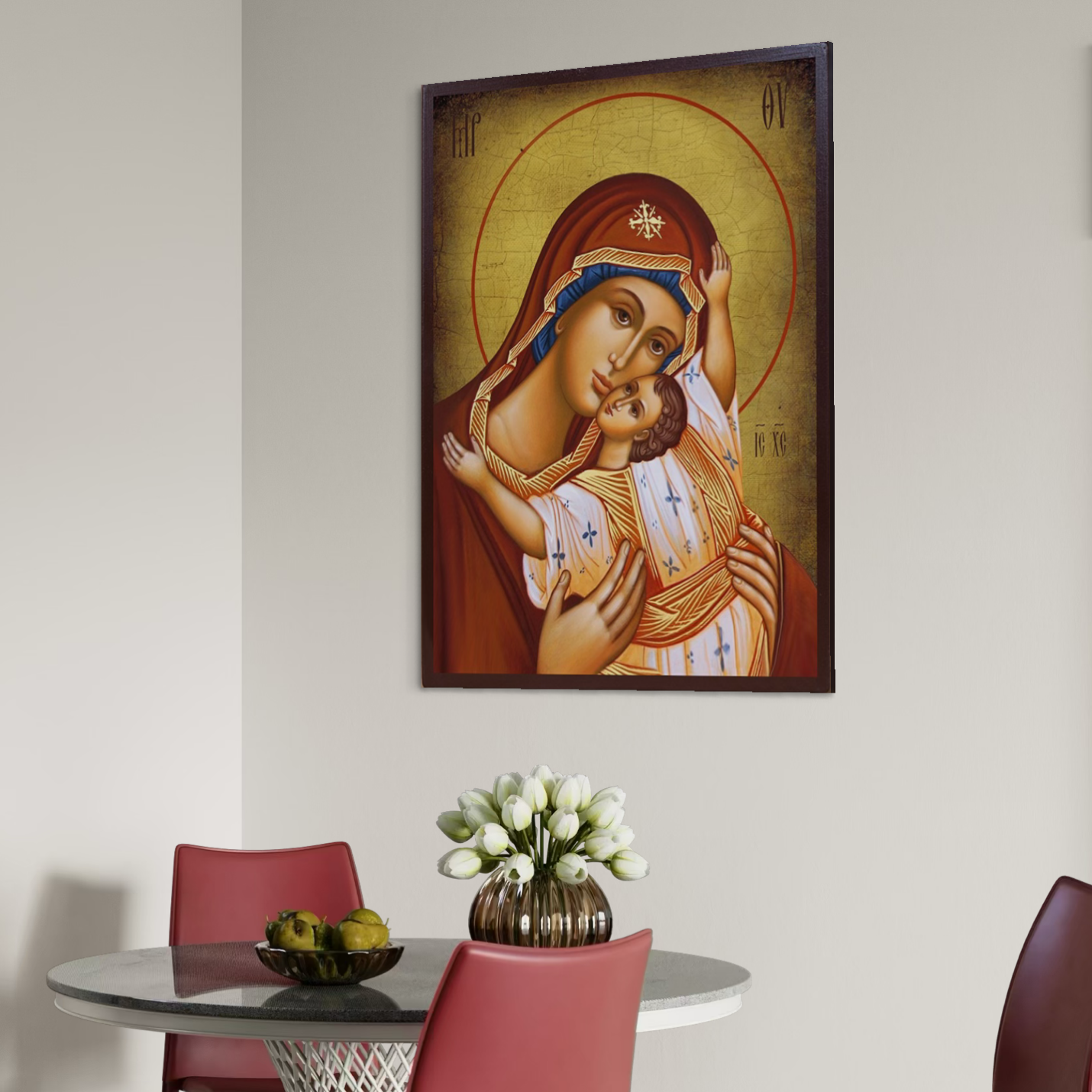 Tablou canvas cu tablou canvas cu icoana maicii domnului